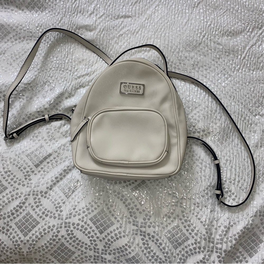 Guess Los Angeles Beige Backpack Adjustable Straps